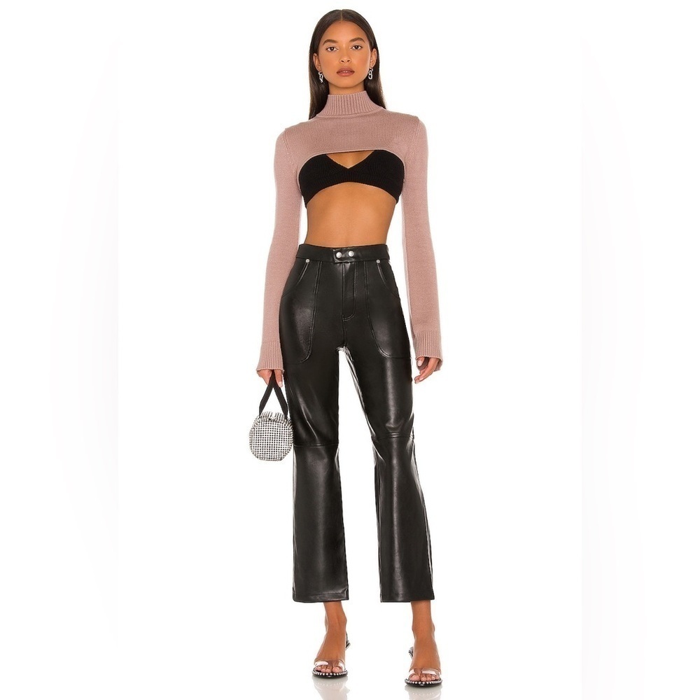 Blank NYC Revolve Baxter Ribcage Pant in black size: 26